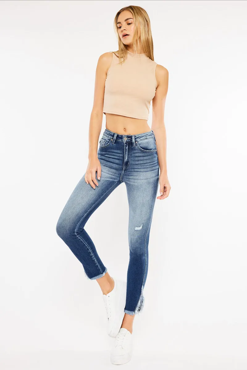 Kancan - GENEVA HIGH RISE ANKLE SKINNY JEANS - KC9167QM-NV