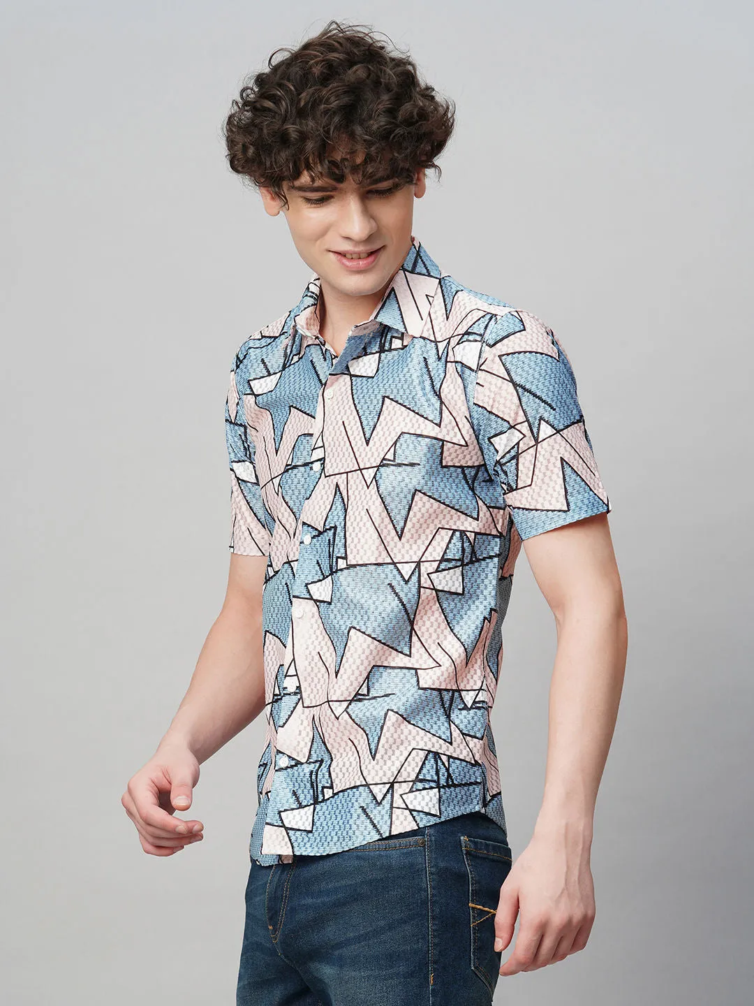 Laidback Printed Half Sleeves Men's Shirt