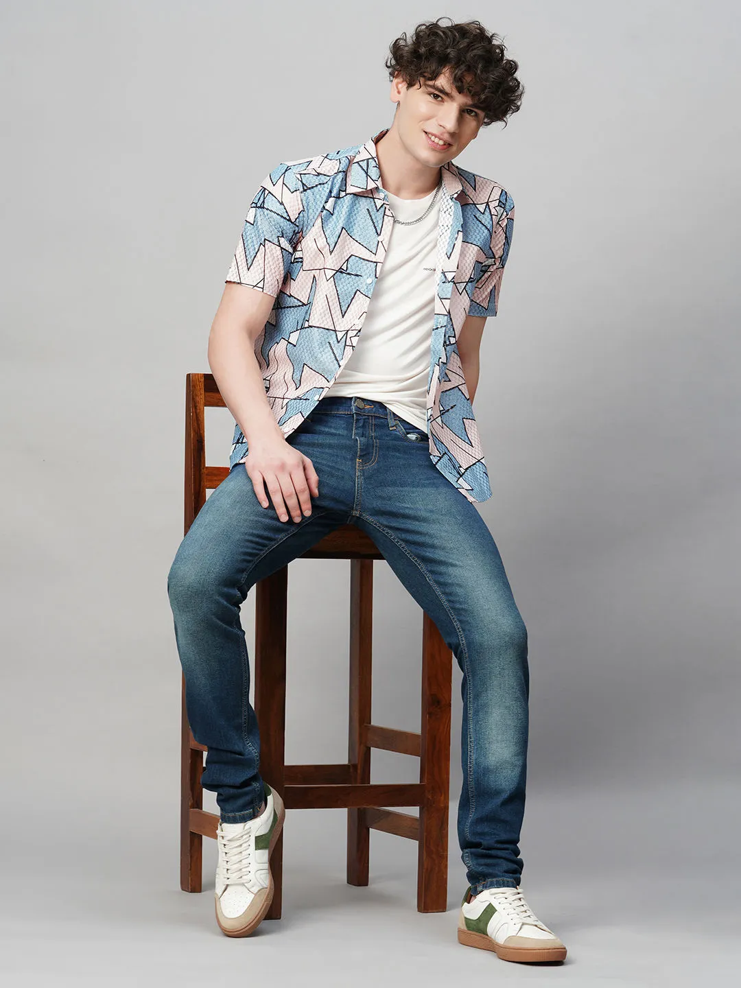 Laidback Printed Half Sleeves Men's Shirt