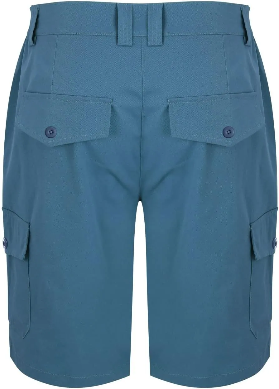 LCMTWX Mens Casual Shorts with Multiple Pockets for Comfort and Lightweight Twill Cotton Elastic Waist Men's Shorts Men Gym