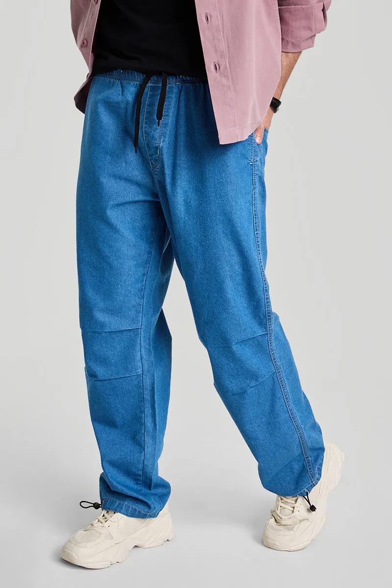 Light Blue Parachute Pants