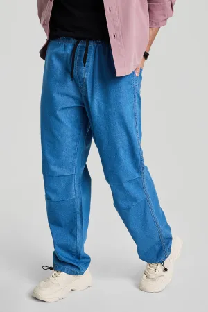 Light Blue Parachute Pants