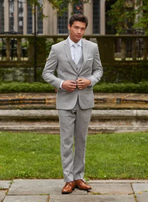 Light Grey Stretch Slim Fit Pants