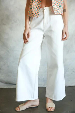 Light Washed Denim Wide Bottoms