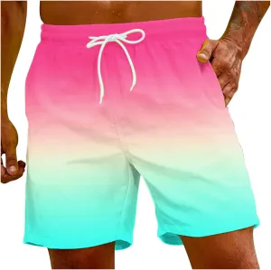 Men Shorts Colors Sweat Absorbent Breathable Beach Pants Leisure Shorts Men Swim Shorts Quick Dry Shorts para