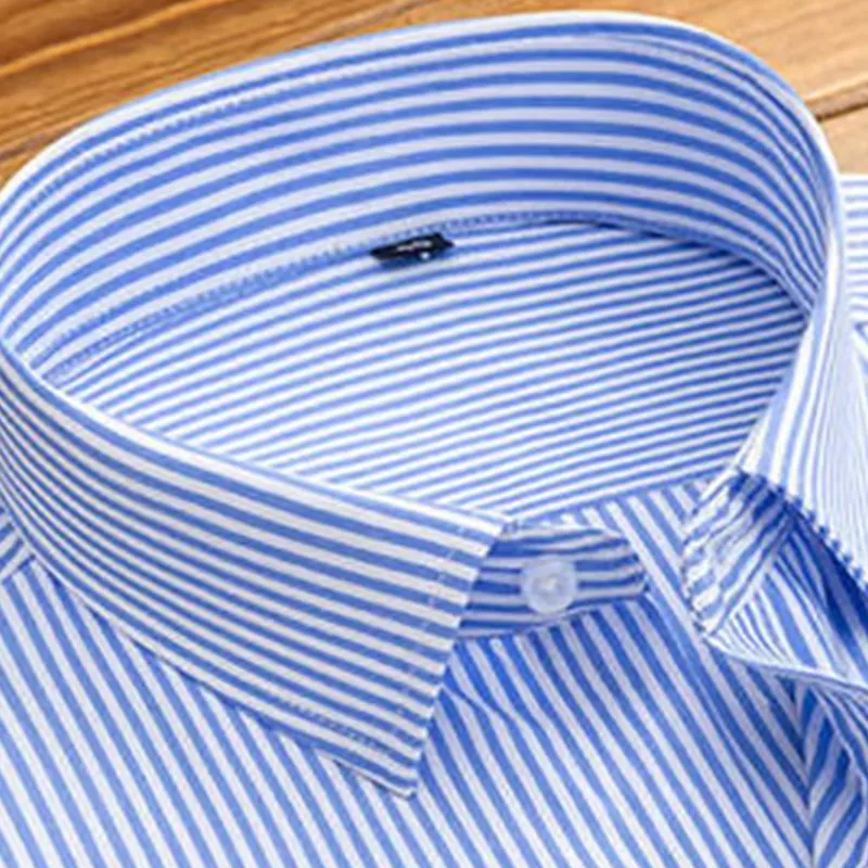 Men's Classic Striped Long Sleeve Shirt with Buttons | Ideal for All Seasons