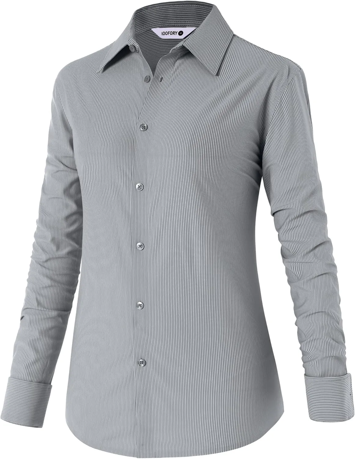 Mens Dress Shirts Long Sleeve Non Iron Breathable Wrinkle Free Stretch Regular Fit Men's Fitted Formal Shirts