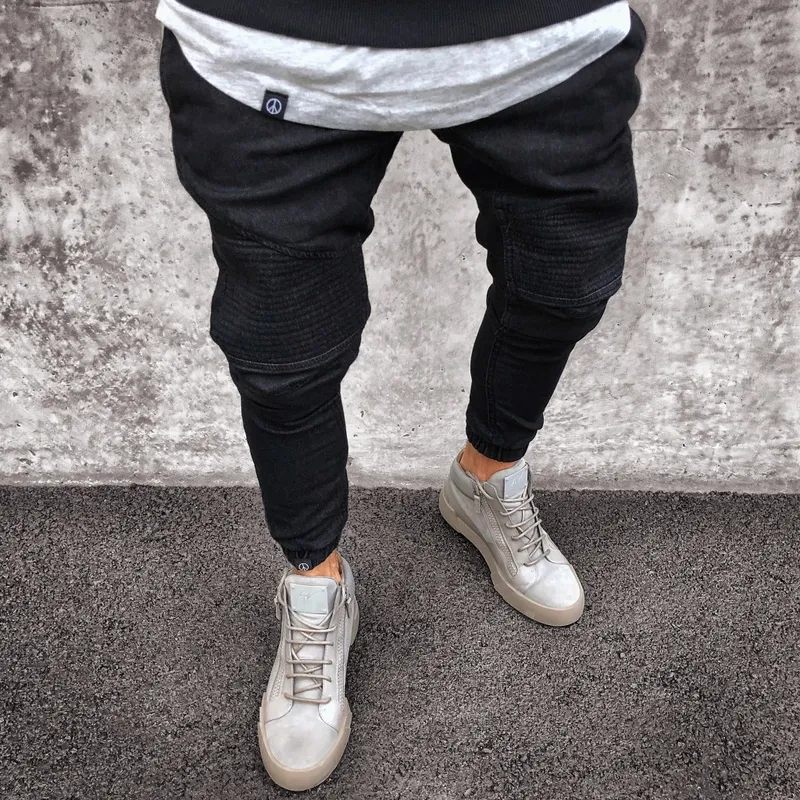 Men's Fashion Light Blue Skinny Jeans