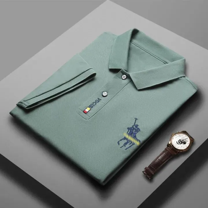 Men's Golf T-Shirts Short Sleeve Polo with Embroidered Logo TS35