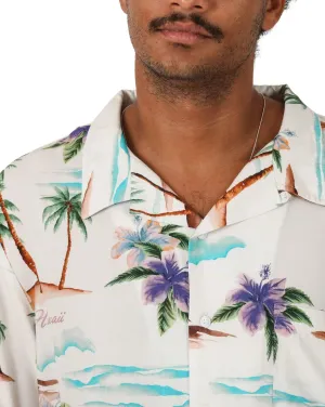 Mens On Vacation S/S Shirt - Bone