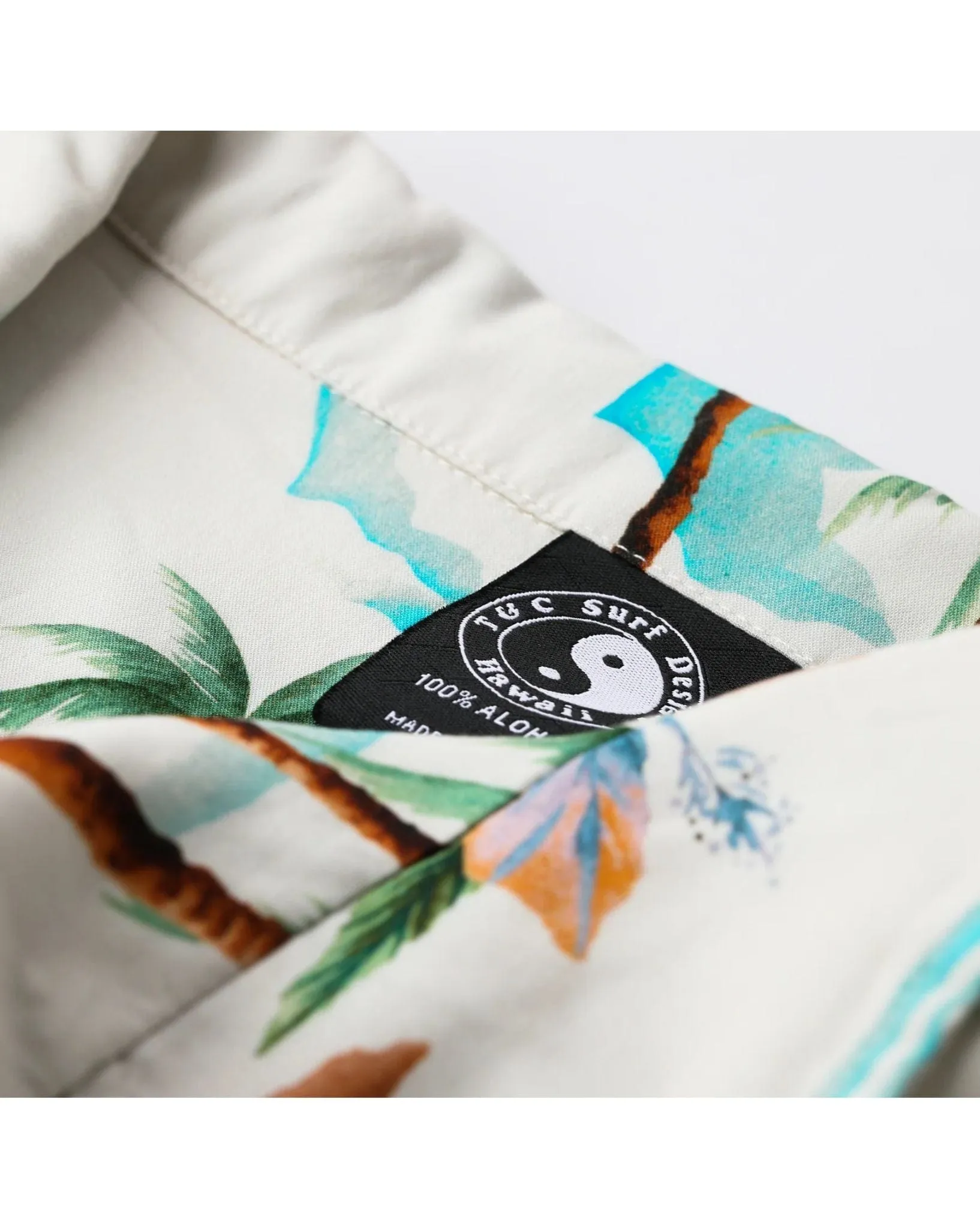 Mens On Vacation S/S Shirt - Bone