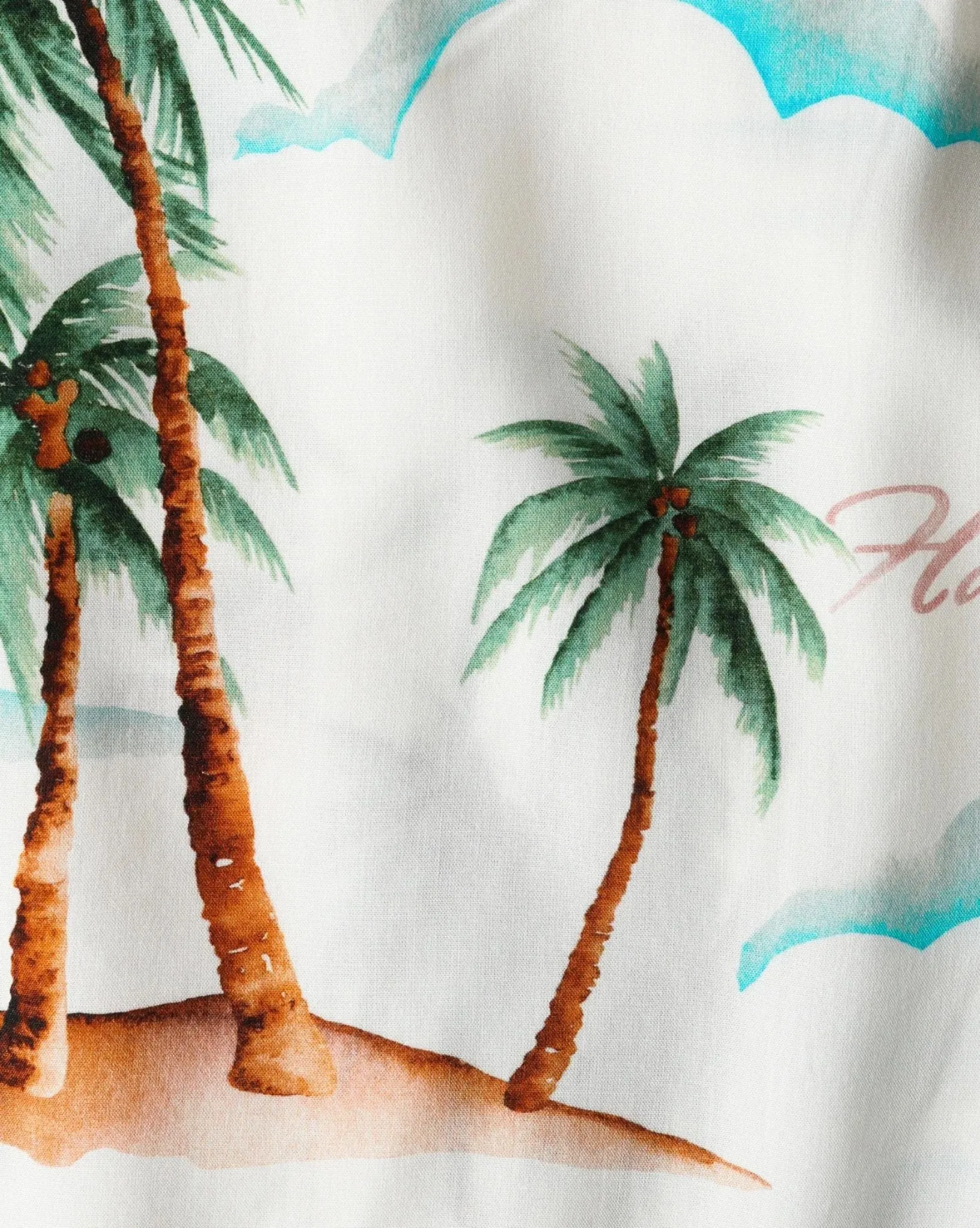 Mens On Vacation S/S Shirt - Bone