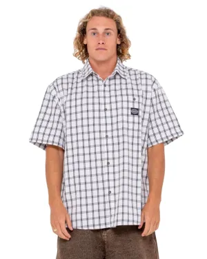 Mens Worldwide Curved Hem Short Sleeve Shirt