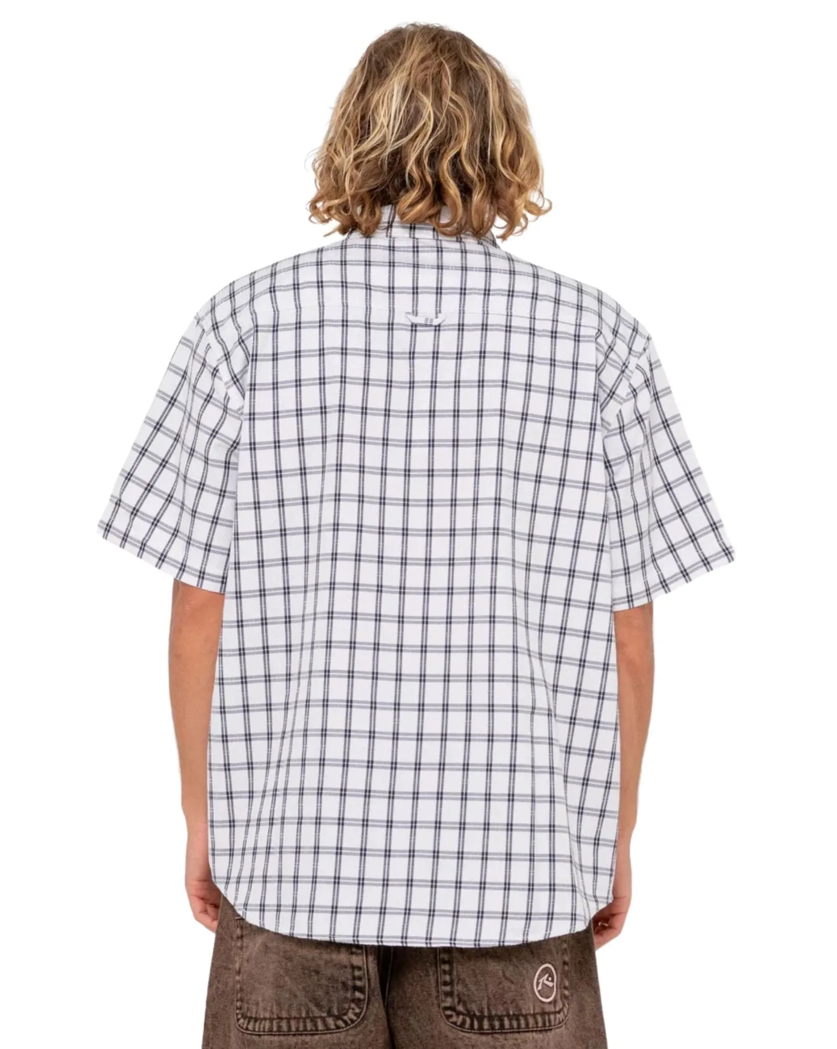 Mens Worldwide Curved Hem Short Sleeve Shirt