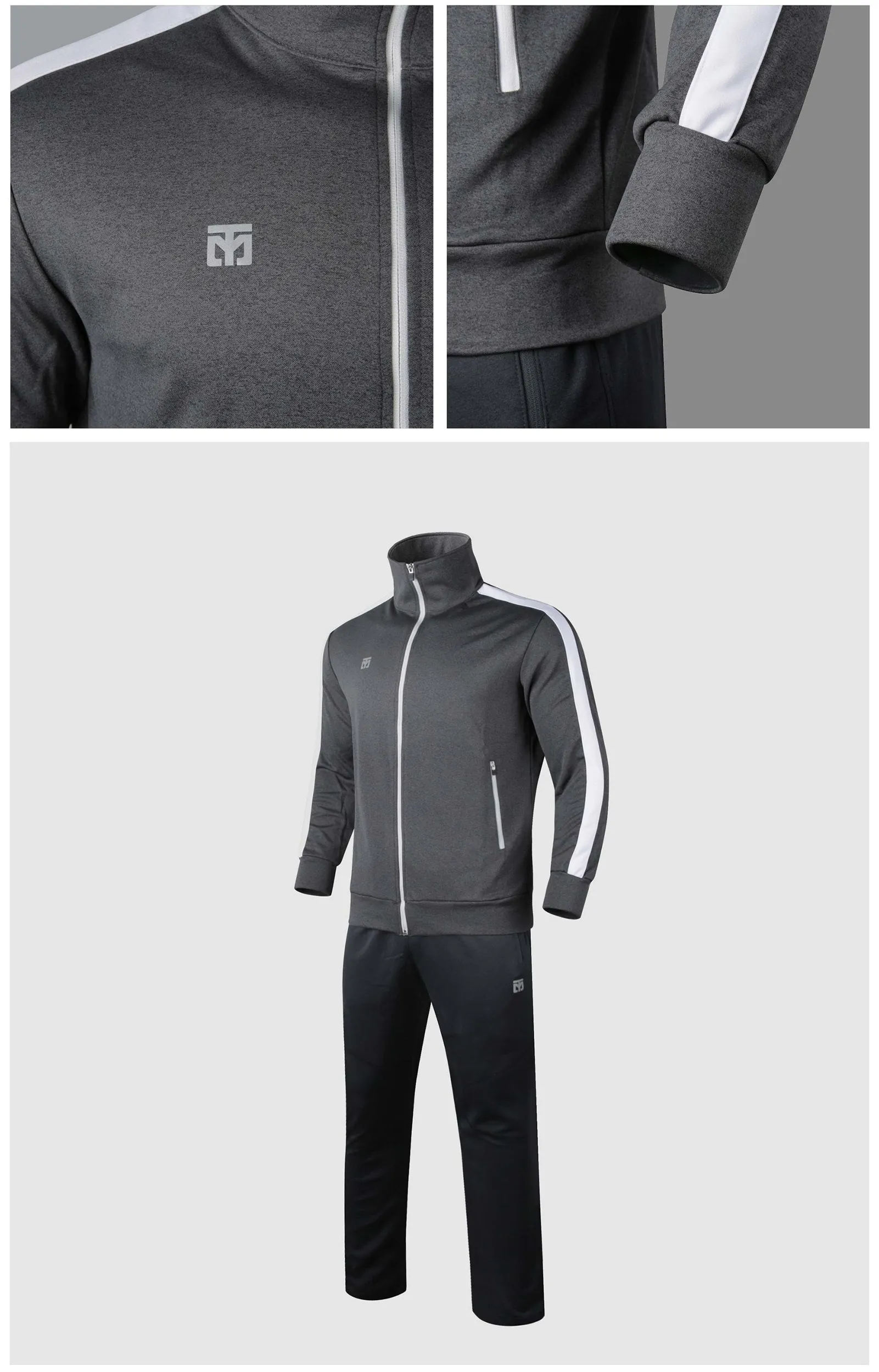 MOOTO Evan Training Suit (Dark Grey/Black)