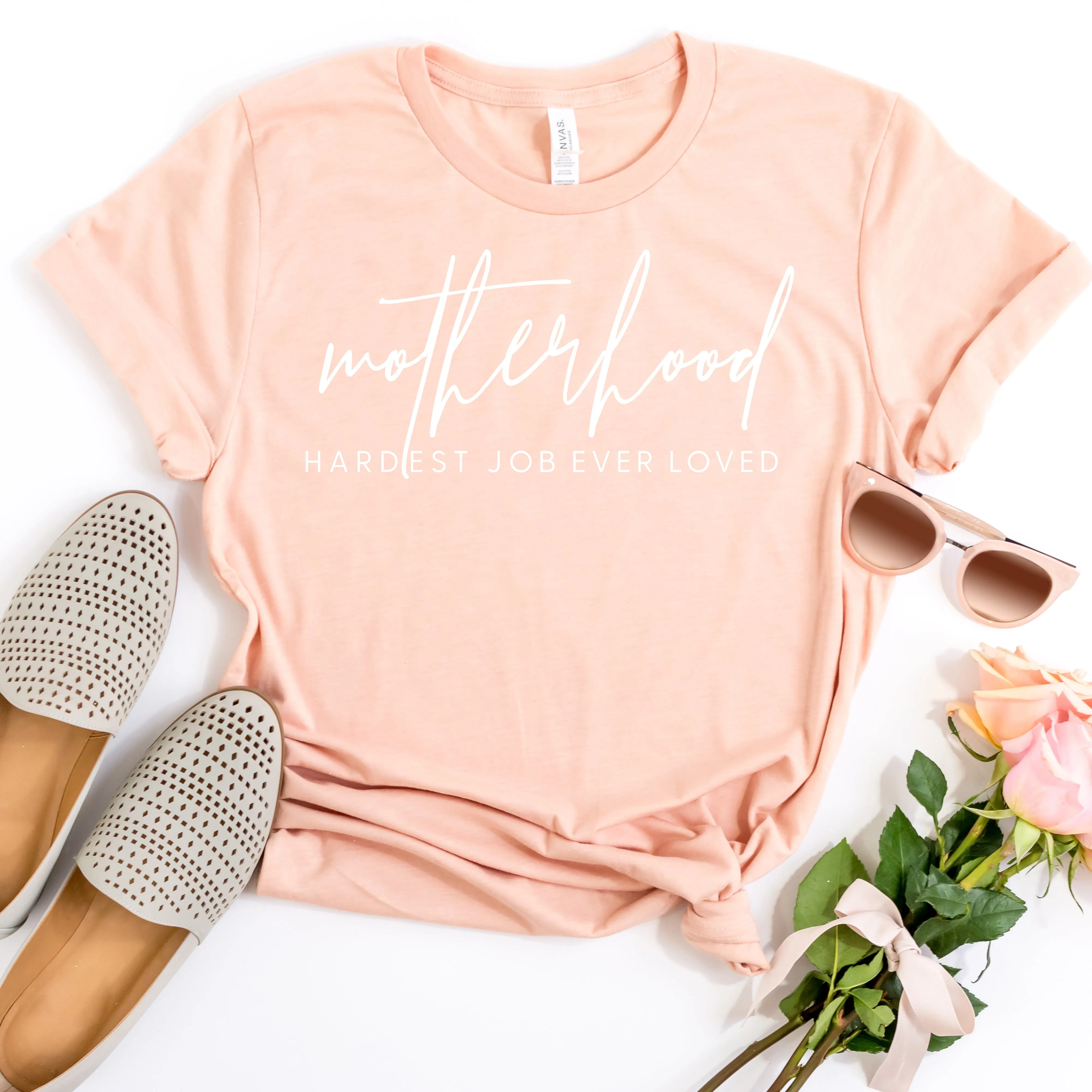 Motherhood: Hardest Job Ever Loved - Unisex Tee
