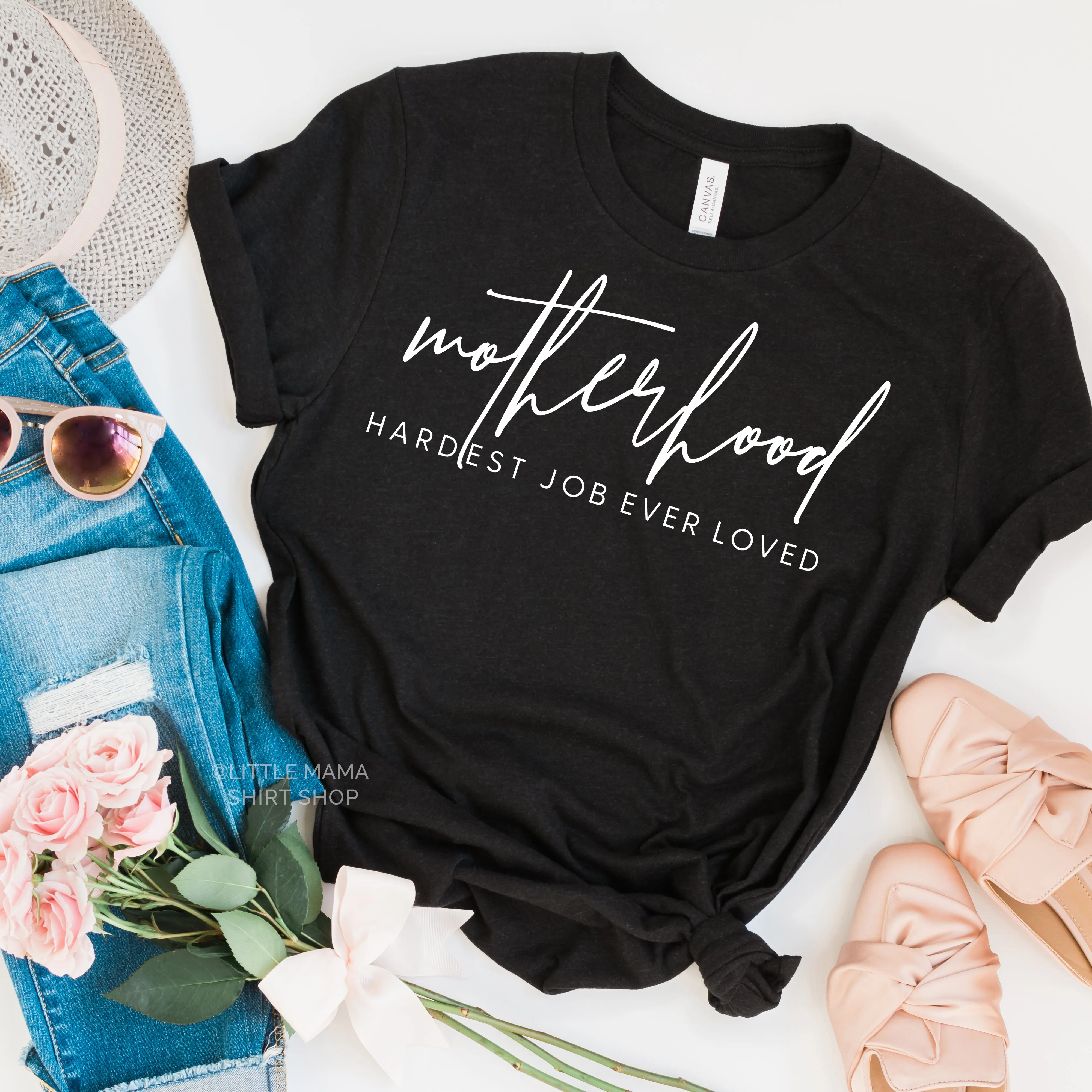 Motherhood: Hardest Job Ever Loved - Unisex Tee