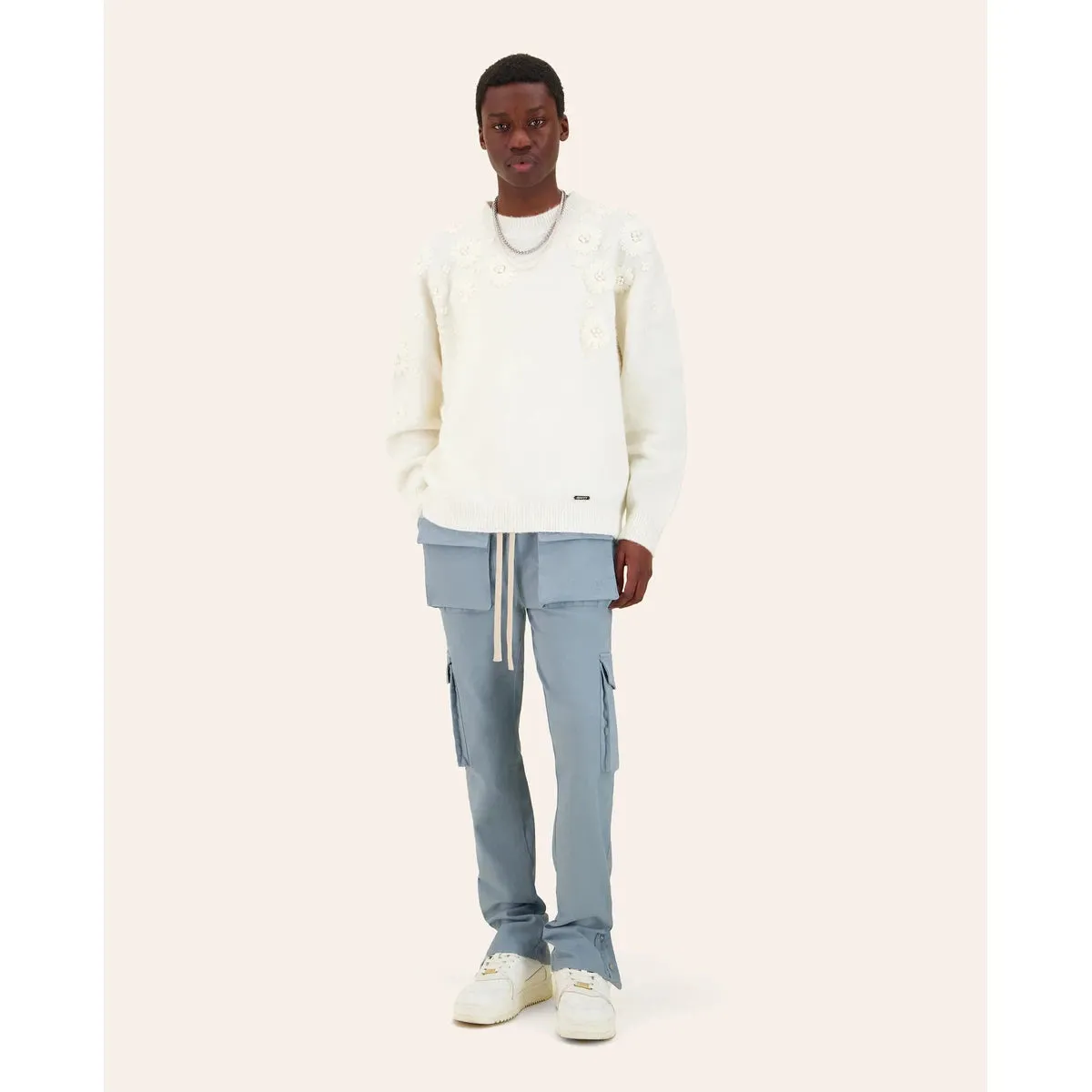 Mouty Light Blue Cargo Pants
