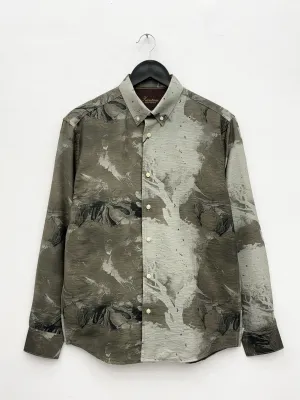 Olive IMP Abstract Printed Shirt