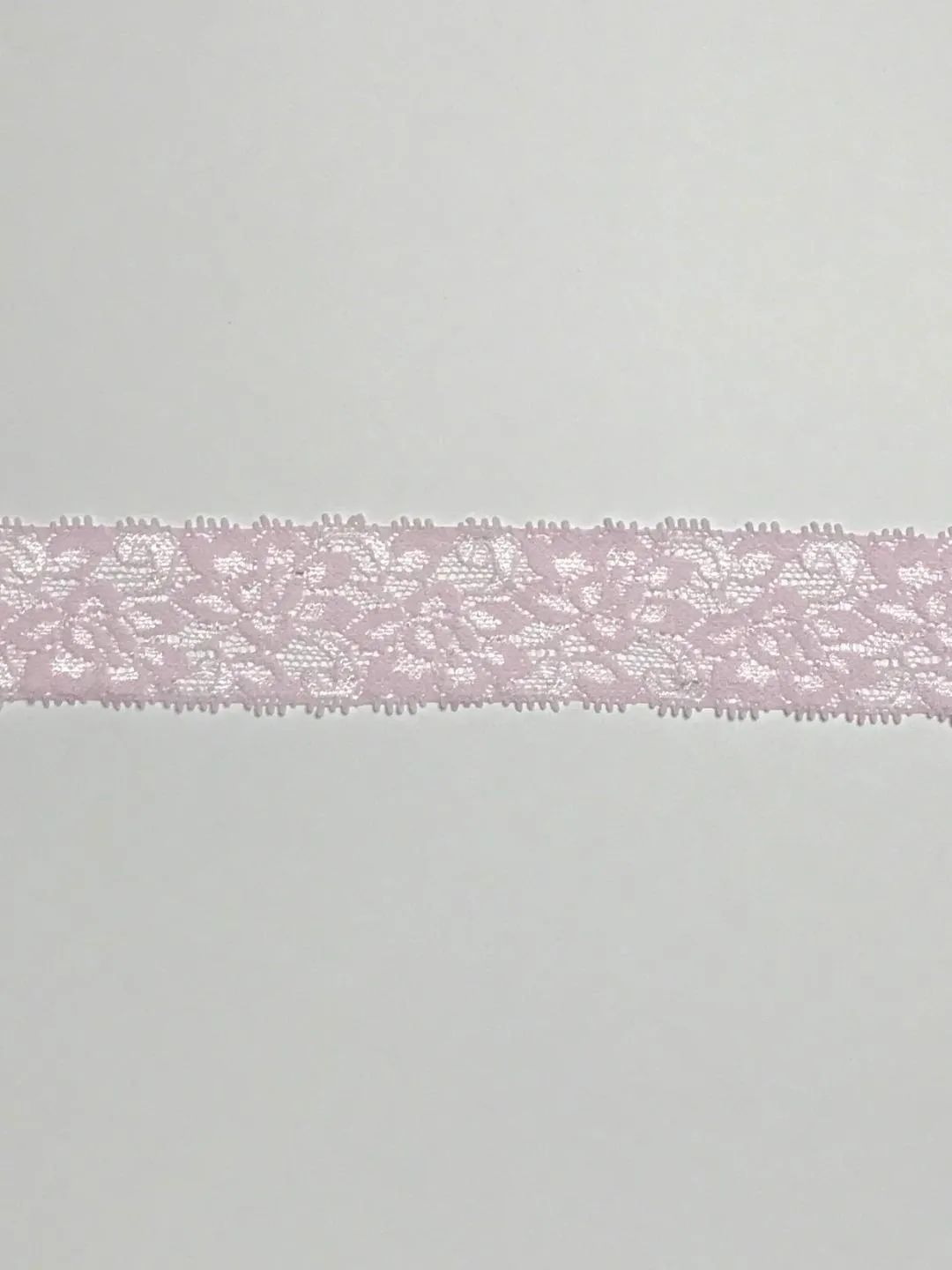 Pink 1.75" Wide Stretch Lace