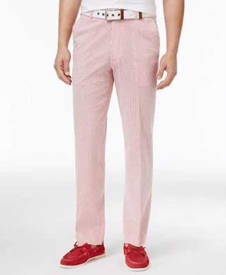 Pink Seersucker Pant