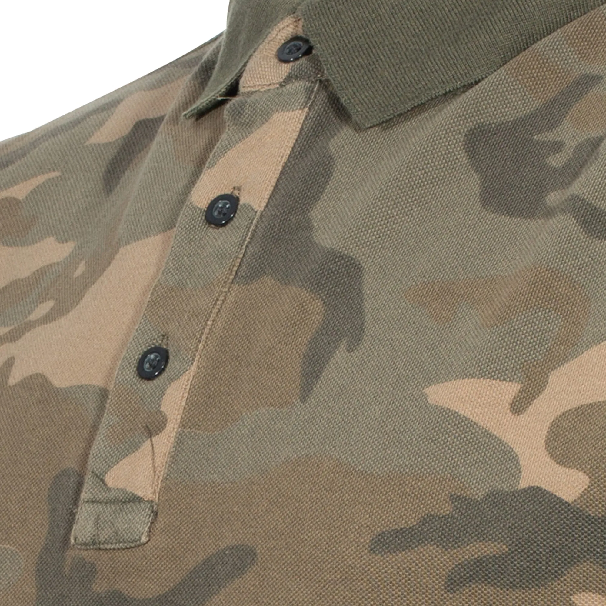 Polo Shirt Prewash Co Pikee woodland