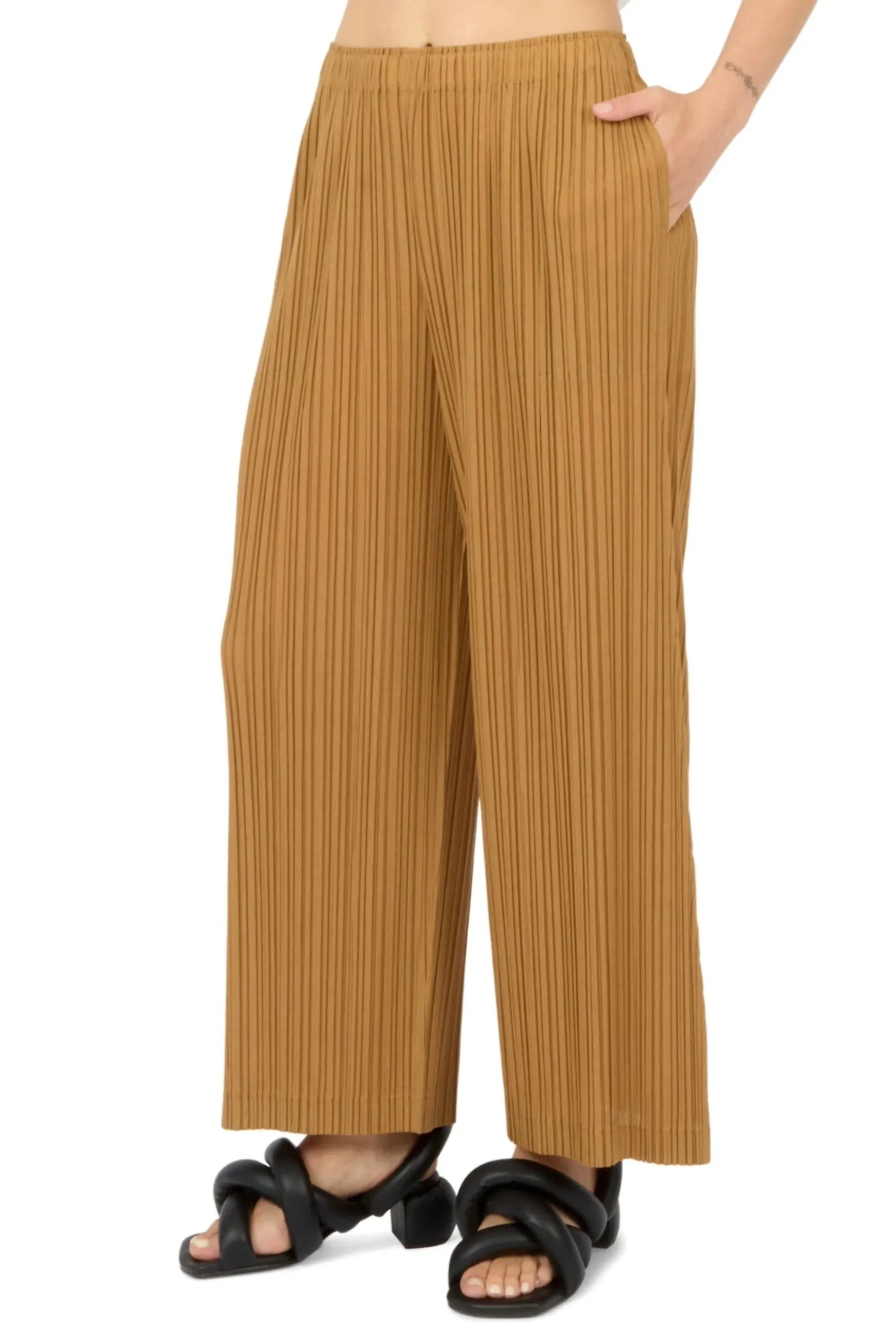 Ramie Pleats Pants