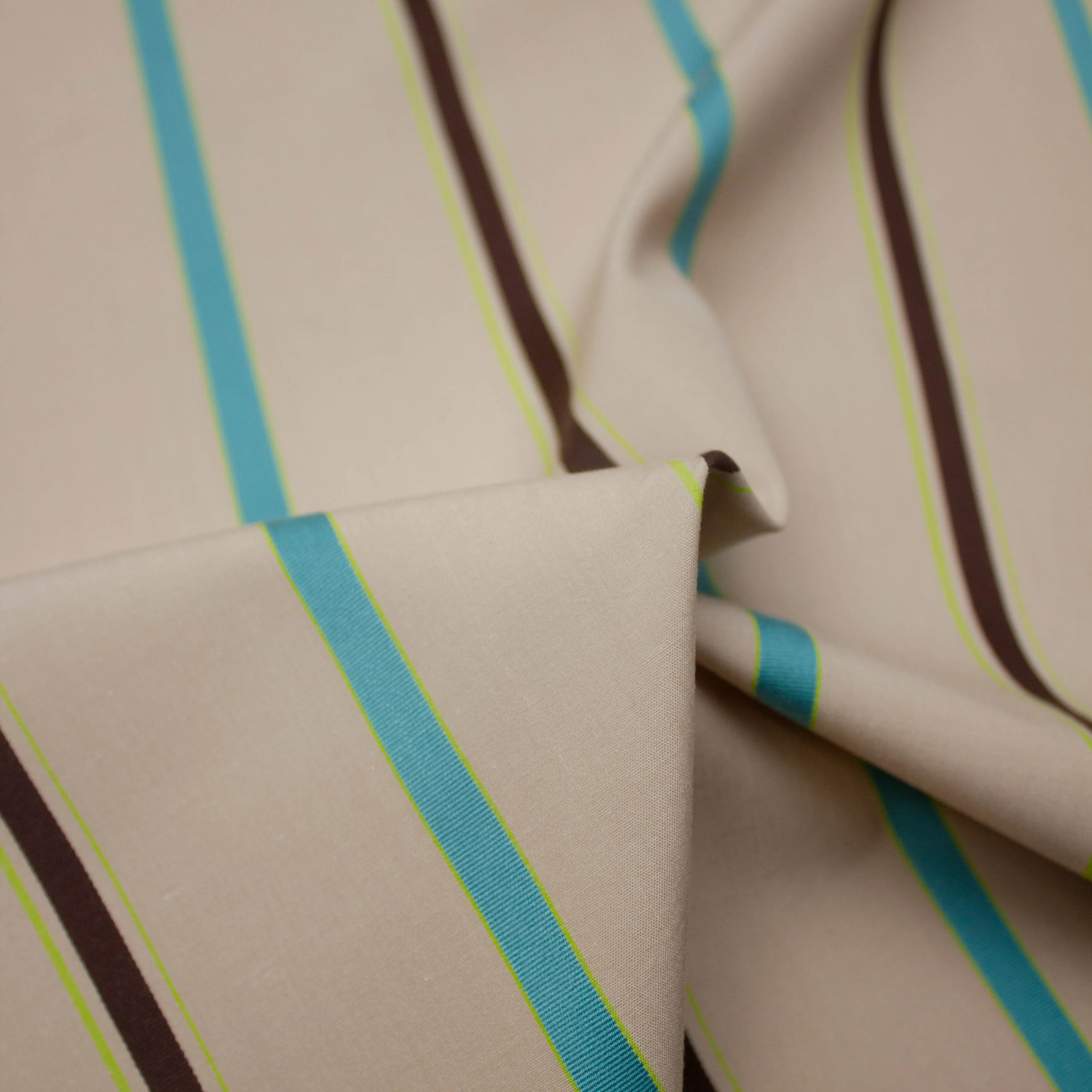 Rey Multicolour Striped Cotton