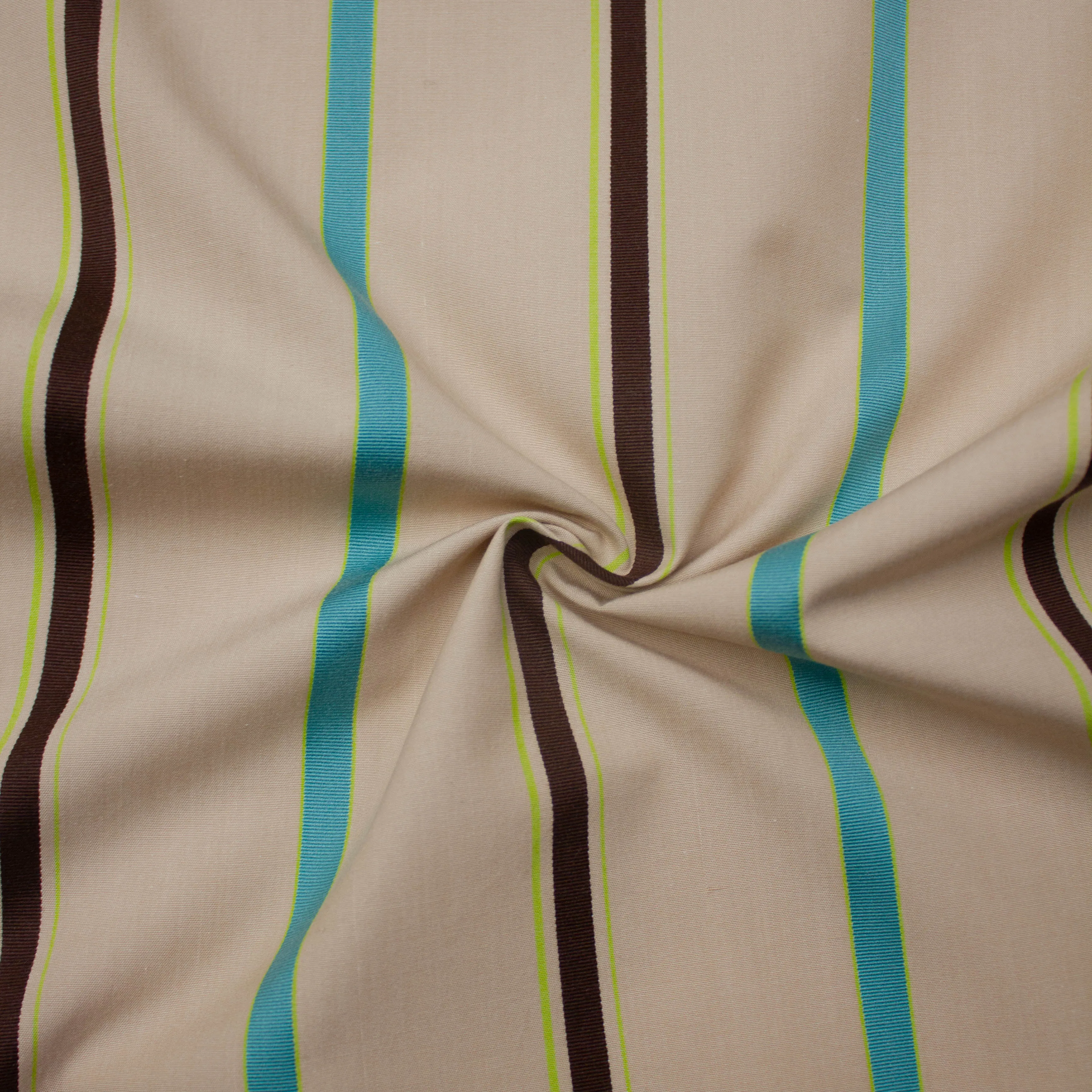 Rey Multicolour Striped Cotton