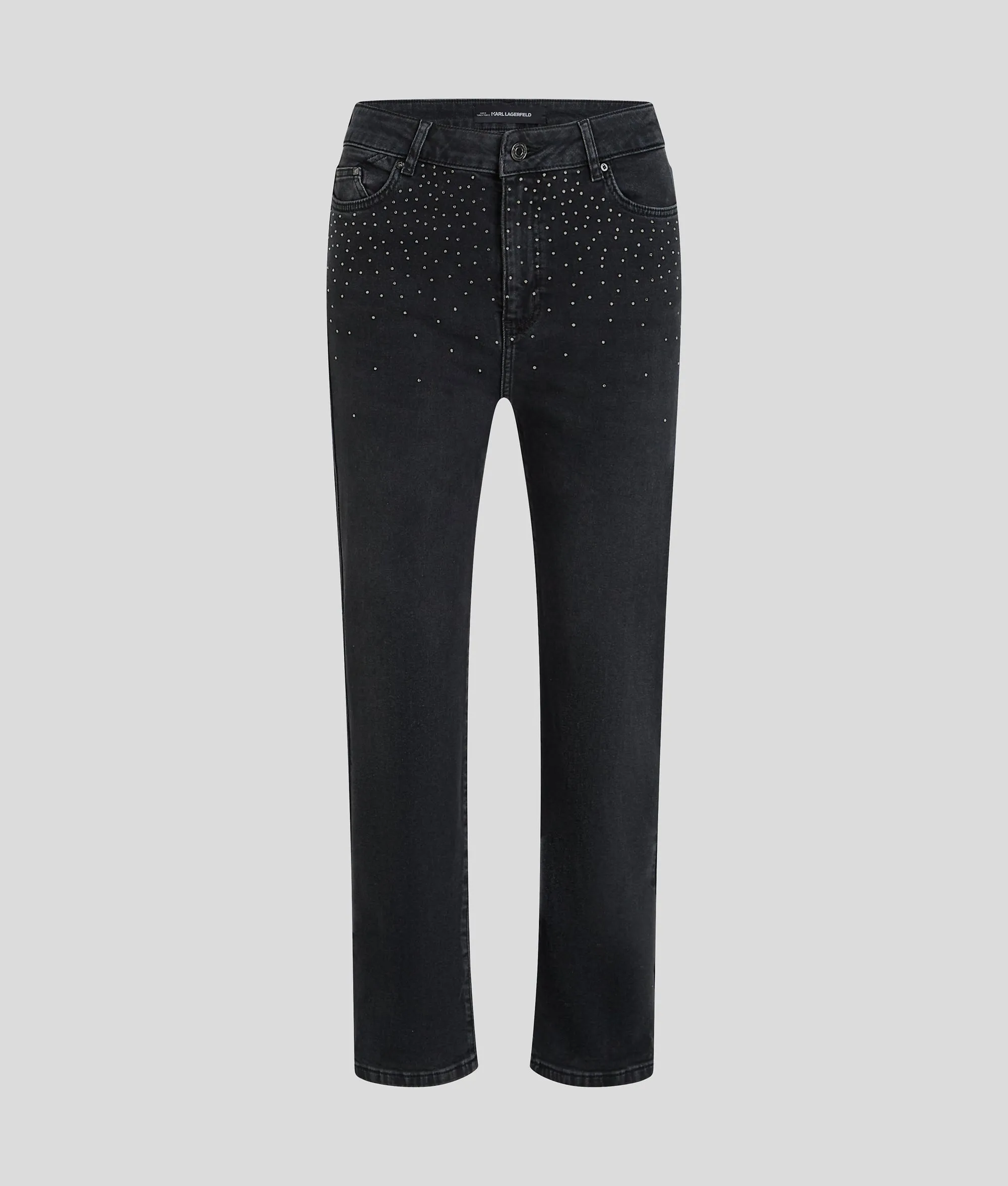 RHINESTONE DENIM PANTS
