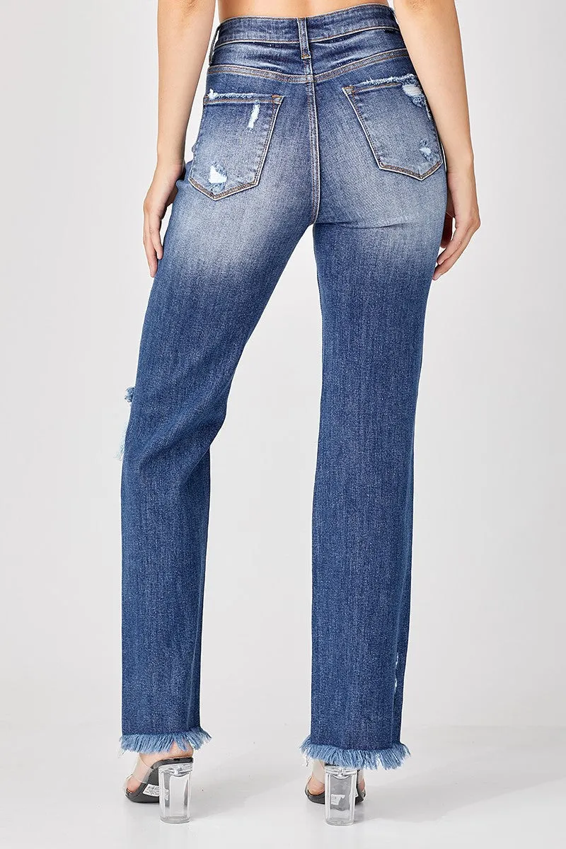 Risen Jeans - High Rise Straight Jean - RDP5081