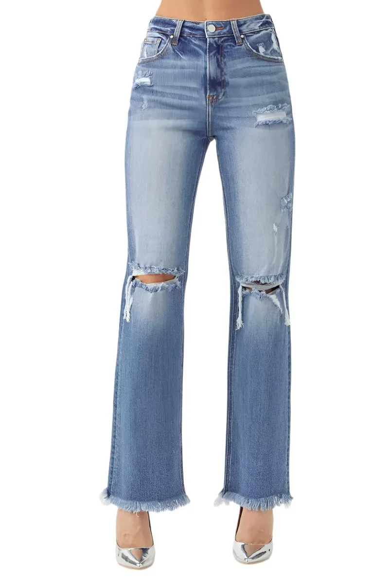 Risen Jeans - High Rise Straight Jean - RDP5081