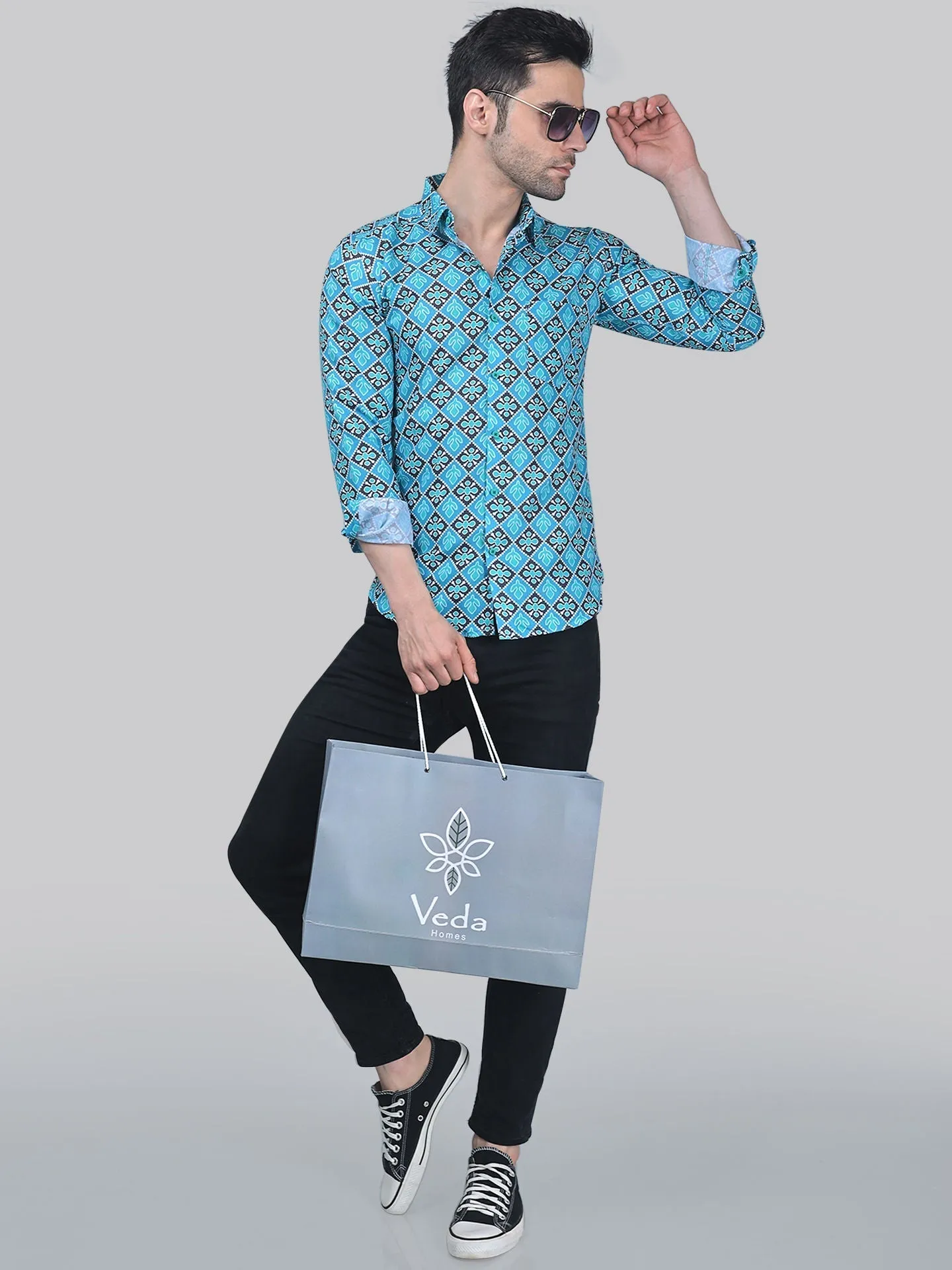 Rough Printed Men's Shirt