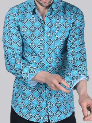 Rough Printed Men's Shirt