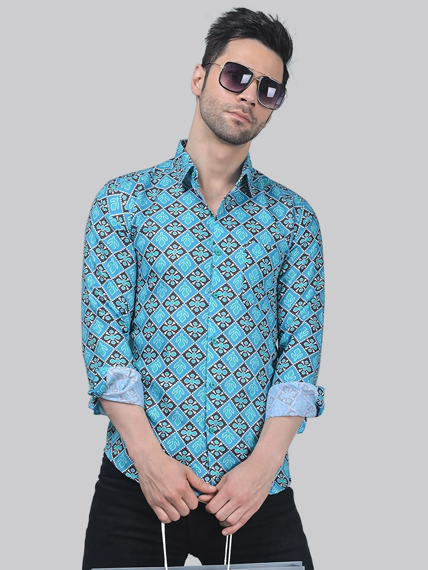 Rough Printed Men's Shirt
