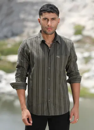 Sage corduroy stripes