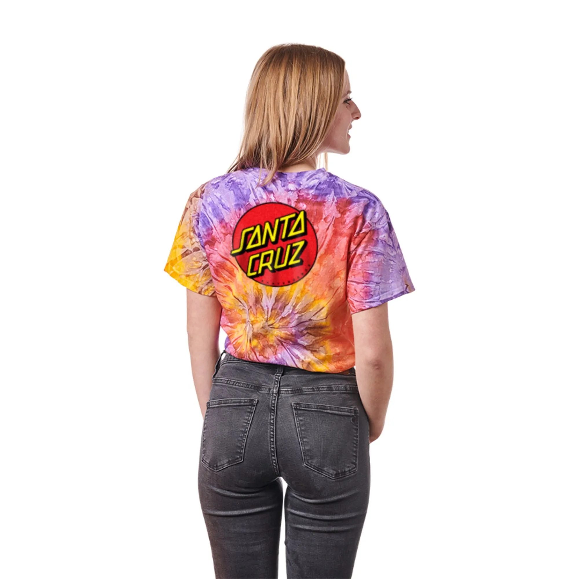 Santa Cruz Classic Dot Fitted Women's T-Shirt, Festival
