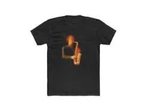 Saxophonist - --  Men's Fitted Cotton Crew Tee