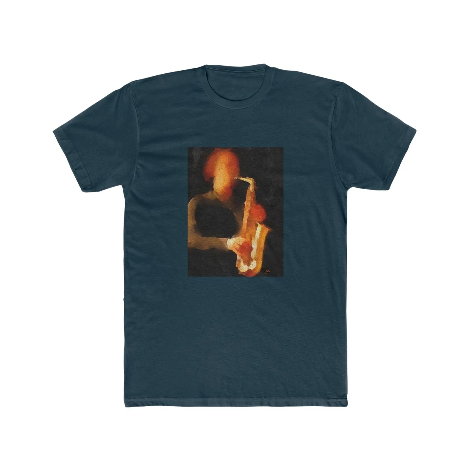 Saxophonist - --  Men's Fitted Cotton Crew Tee