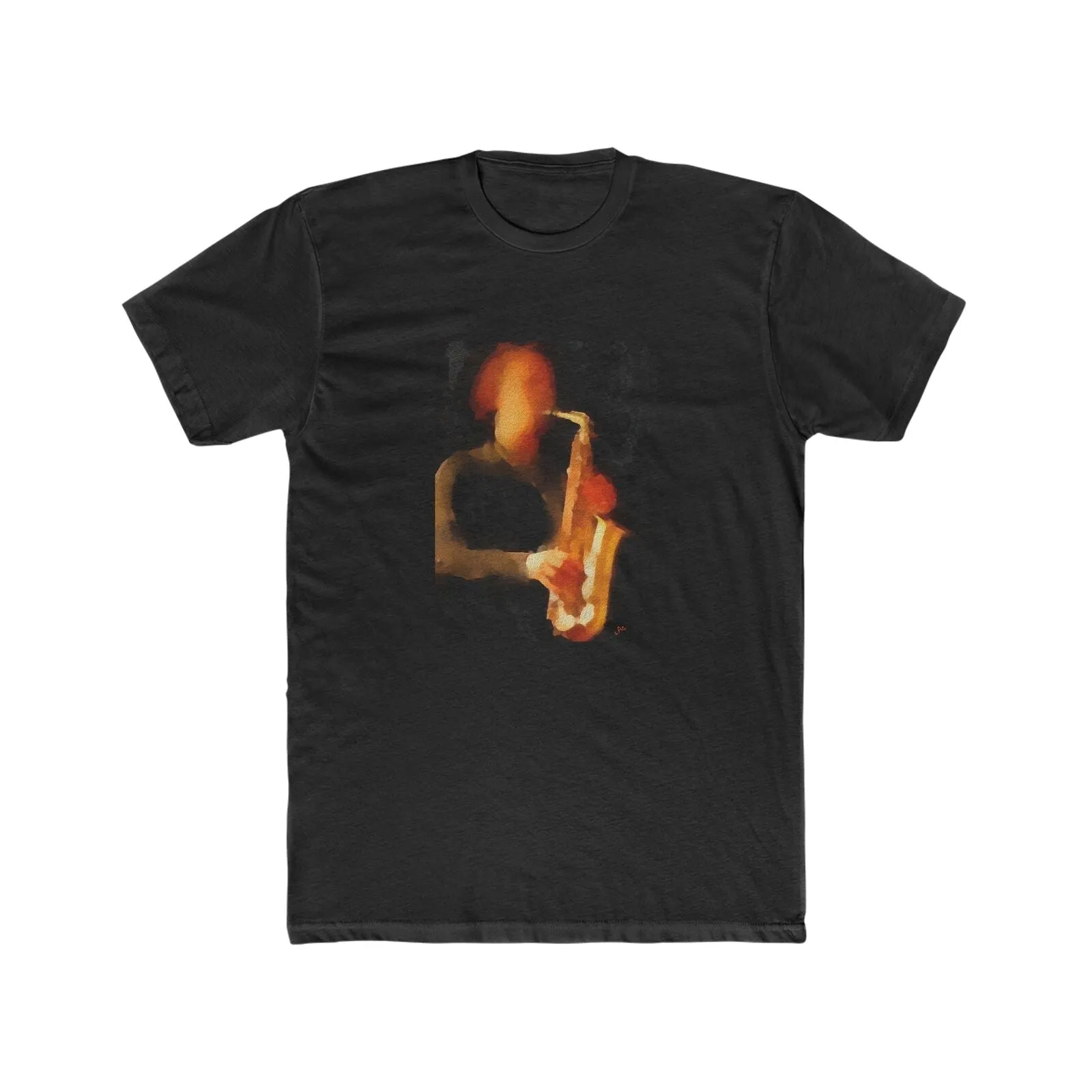 Saxophonist - --  Men's Fitted Cotton Crew Tee