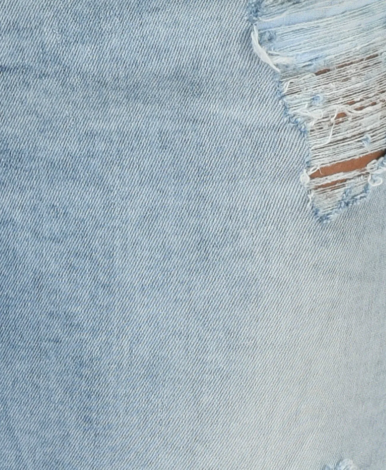 Sexy Light Blue Hole Low Waist Slim Pants