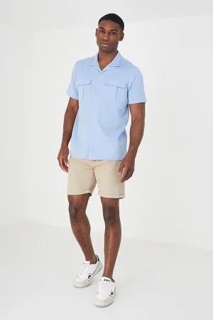 SHORT SLEEVED SHIRTS WITH FRONT POCKET DETAIL