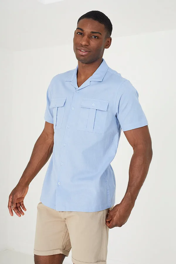 SHORT SLEEVED SHIRTS WITH FRONT POCKET DETAIL