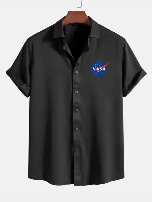 Space Pattern Logo Shirts