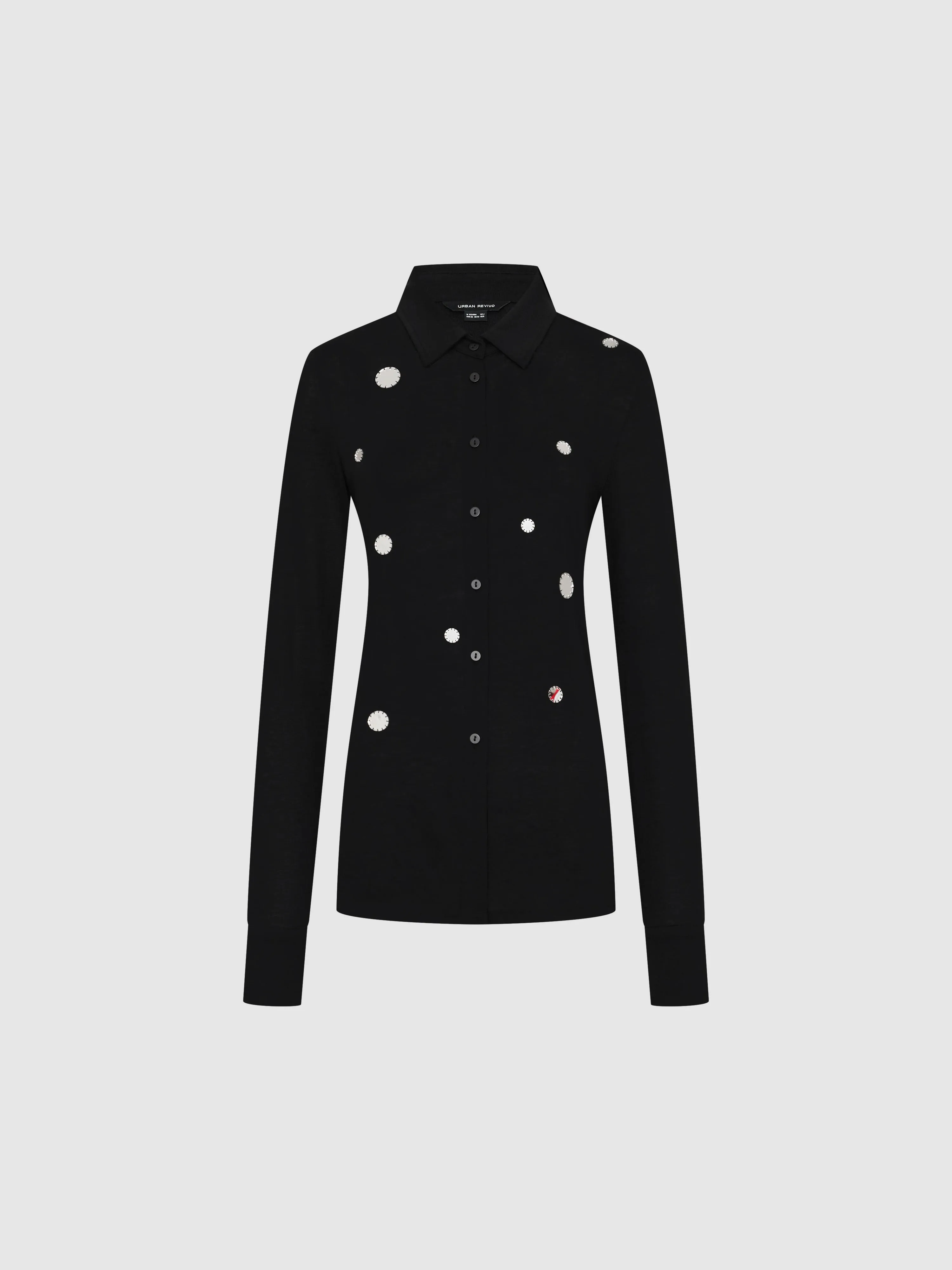 Stand Collar Button Up Shirts