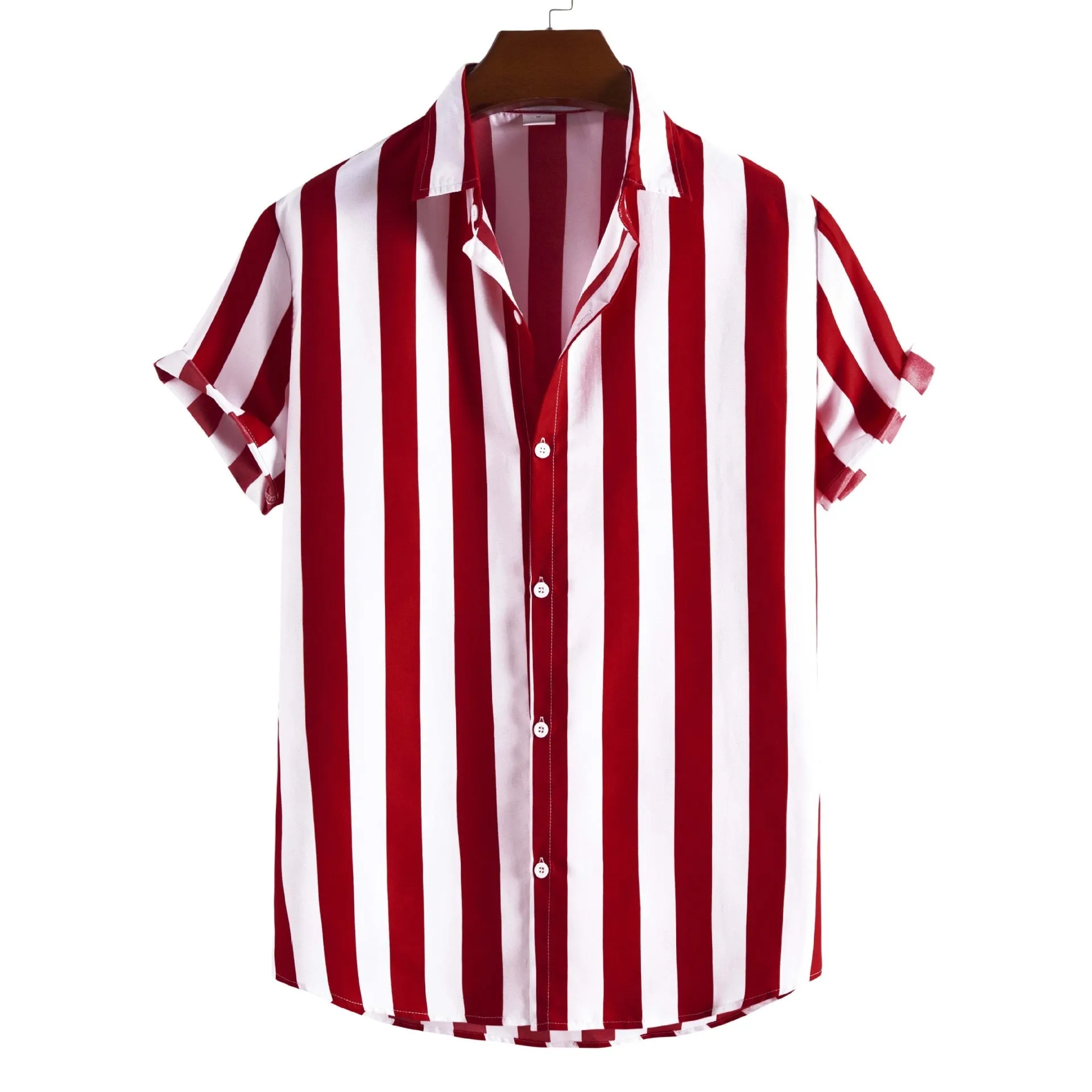 Stripe Print Loose Casual Beach Shirt