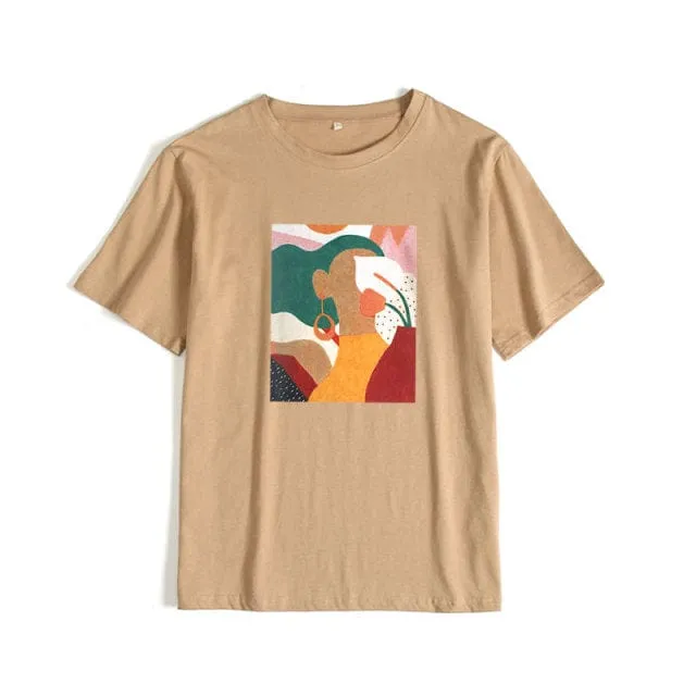 Summer Graphic Cotton T-shirts