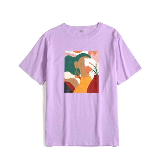 Summer Graphic Cotton T-shirts