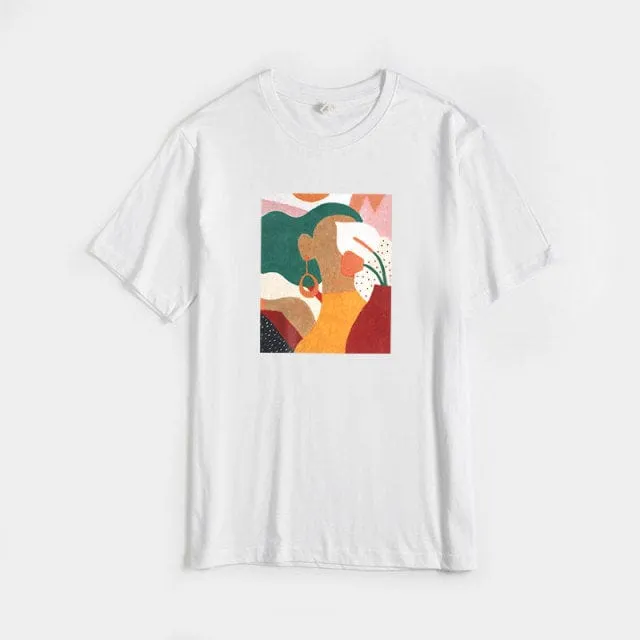 Summer Graphic Cotton T-shirts
