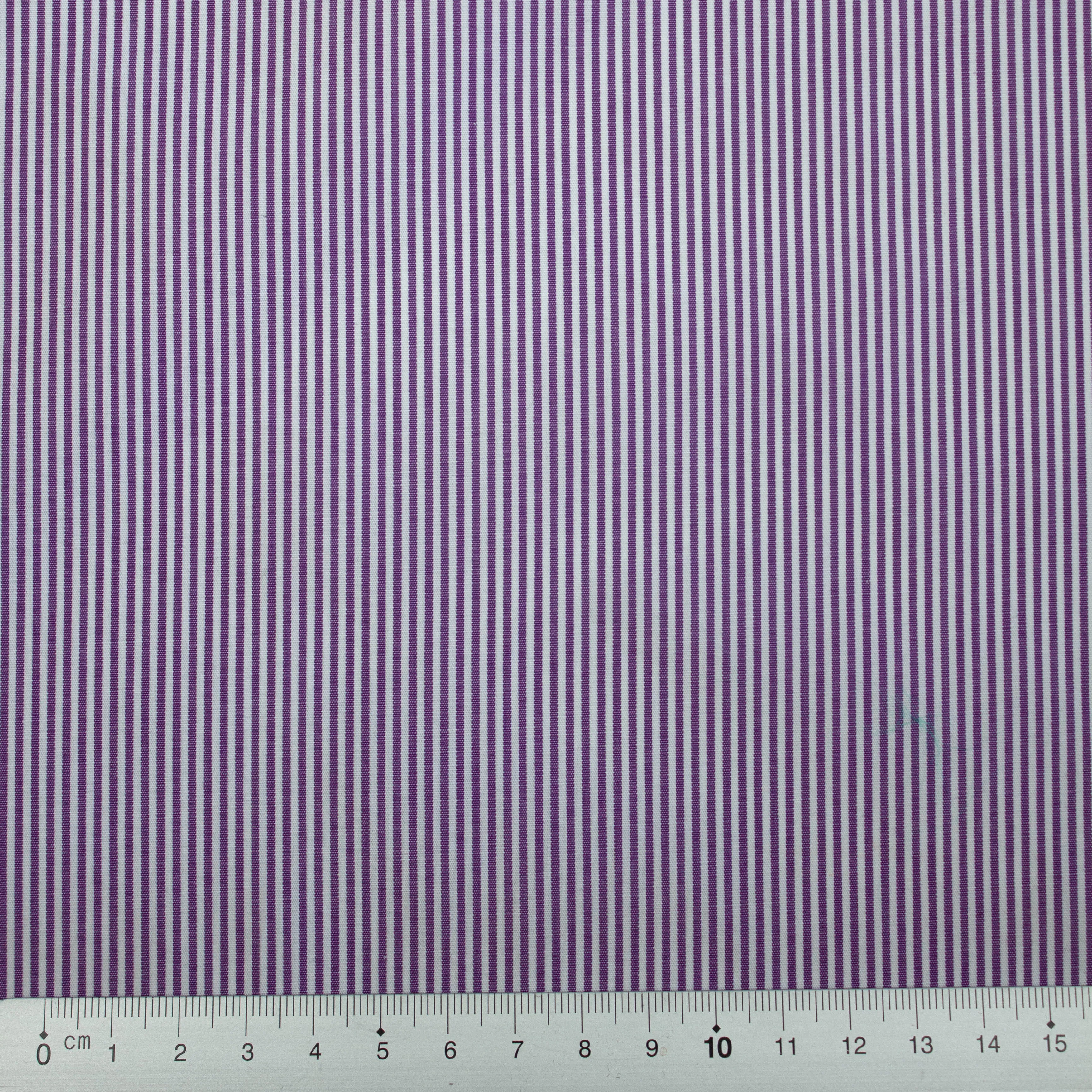 Tierst Purple Striped Cotton Poplin